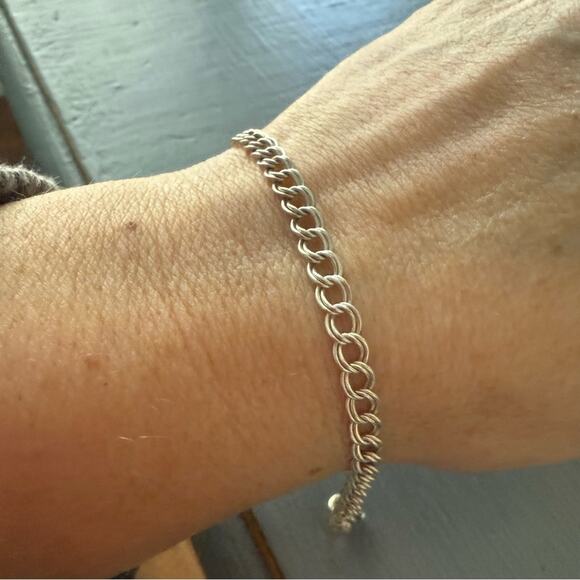 925 Sterling Silver Chainlink Bracelet - Picture 1 of 4